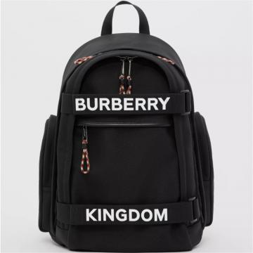 BURBERRY 80235691 女士大号徽标拼 Kingdom 装饰 Nevis 双肩包