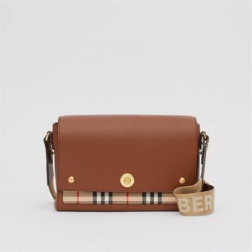 BURBERRY 80211111 女士 Vintage 格纹 Note 斜背包