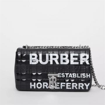  BURBERRY 80216191 女士 Lola 小号 Horseferry 印花绗缝萝纳包