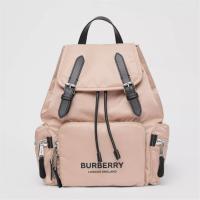 BURBERRY 80212641 女士 The Rucksack 中号徽标印花军旅背包