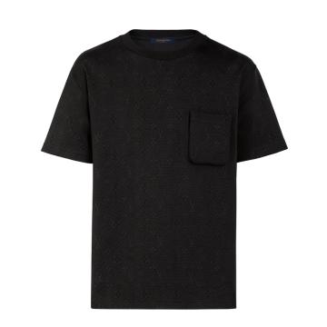 LV黑色MONOGRAM 3D 口袋 T 恤 1A5VIA