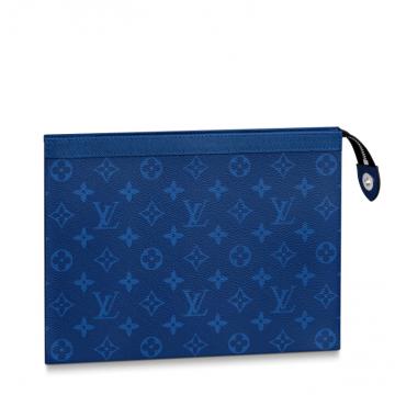 LV蓝色印花 POCHETTE VOYAGE 中号手袋 M30423