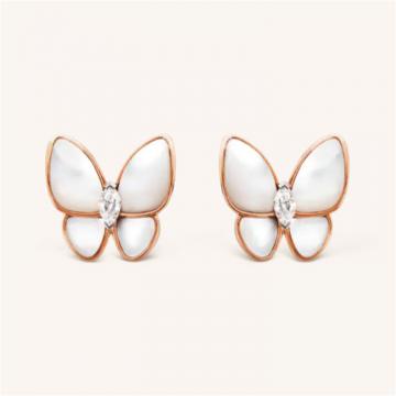 Van Cleef & Arpels VCARO8FN00 女士 Two Butterfly 耳环