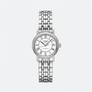 LONGINES L4.321.4.11.6 女士白色表盘经典时尚系列 25.50mm 自动机械腕表