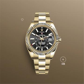 ROLEX 326938 男士黑色表盘纵航者型腕表