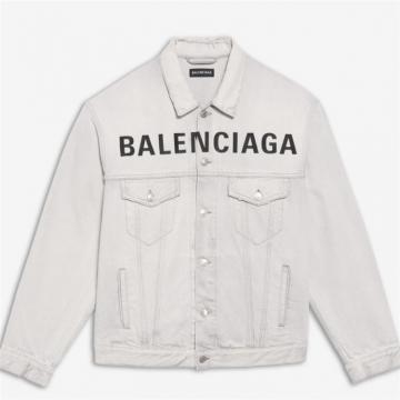 BALENCIAGA 594424TGW221196 男士胸部品牌标识夹克