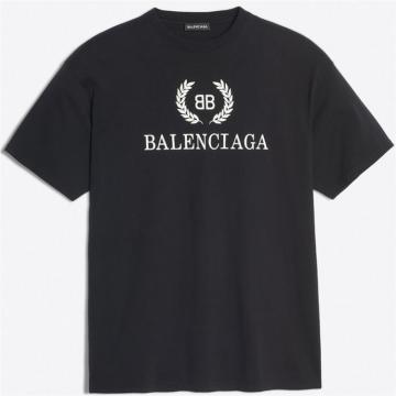 BALENCIAGA 556148TDV511000 男士 “BB BALENCIAGA”T恤衫