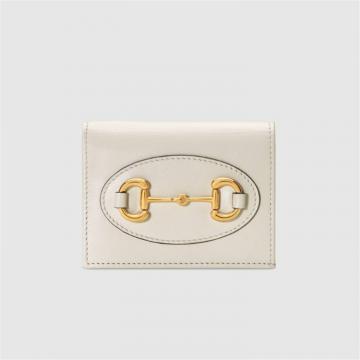 GUCCI 621887 女士白色 Gucci 马衔扣1955系列卡包