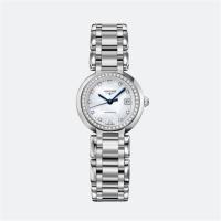 LONGINES L8.111.0.87.6 女士白色表盘优雅心月系列 26.50mm 自动机械腕表