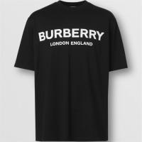 BURBERRY 80260161 男士徽标印花棉质 T恤衫