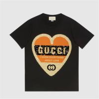 GUCCI 492347 女士饰“Love”印花超大造型 T恤