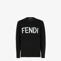 FENDI FZZ387A3M3F0QA1 男士黑色羊毛毛衣