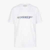 GIVENCHY BM70WW3002 男士白色 GIVENCHY PARIS 手写印花 T恤