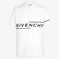 GIVENCHY BM70U63006 男士白色 GIVENCHY SPLIT 刺绣修身 POLO衫