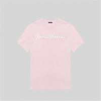 VERSACE A85757 女士粉色刺绣 GV SIGNATURE T恤