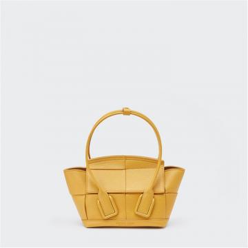 BOTTEGA VENETA 600606VA9817717 女士咖喱色 迷你 ARCO 手袋