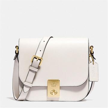 COACH 610_B4 女士白色 HUTTON SADDLE 手袋