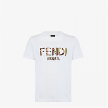 FENDI FY0894ABR9F1AYU 男士白色棉质 T恤