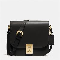 COACH 610_B4 女士黑色 HUTTON SADDLE 手袋