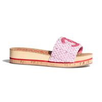 CHANLE G35799 女士粉红色蜜儿拖鞋