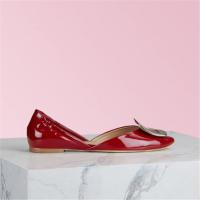 Roger Vivier RVW088027845IUR406 女士红色 Chips 漆皮芭蕾舞鞋