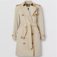 BURBERRY 80249341 女士滚边棉质嘎巴甸 Trench 风衣