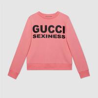 GUCCI 623450 女士粉色 Gucci Sexiness 印花卫衣