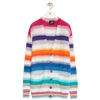 LOEWE S616333X63 女士 Cardigan in striped cotton 针织衫