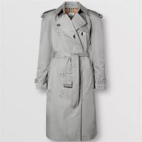 BURBERRY 80286251 女士云灰色 按扣细节 ECONYL Trench 风衣