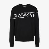 GIVENCHY BM90B44Y5D 男士黑色 GIVENCHY SPLIT 针织衫