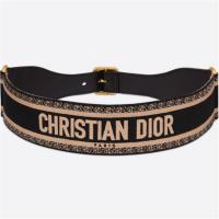 DIOR B0001CBTE 女士黑色拼米色 Christian Dior 腰带