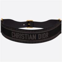 DIOR B0001CBTE 女士黑色拼深灰色 Christian Dior 腰带