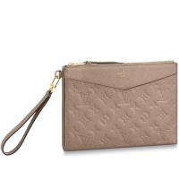 LV M68707 女士藕粉色 MÉLANIE 中号手拿包