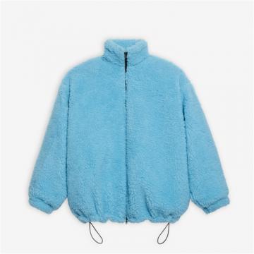 BALENCIAGA 622957TIQ025840 女士蓝色 Zip-up 夹克