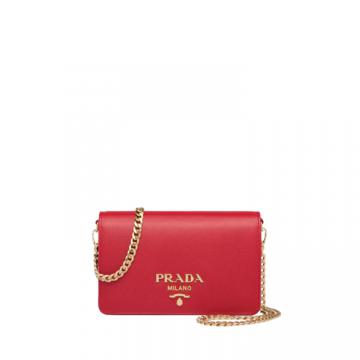 PRADA 1BP006 女士红色 Prada 牛皮单肩包