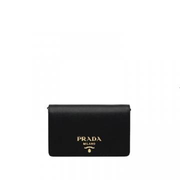 PRADA 1BP006 女士黑色 Prada 牛皮单肩包