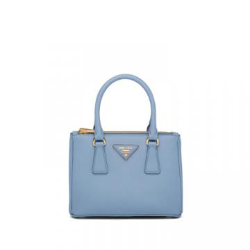 PRADA 1BA906 女士星际蓝色 Prada Galleria Saffiano 牛皮迷你手袋