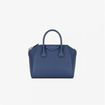 GIVENCHY BB05117012-498 女士午夜蓝色 小号 ANTIGONA 粒面牛皮手袋