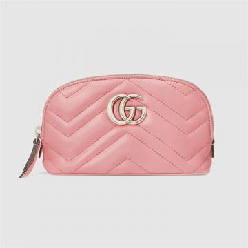 GUCCI 625544 女士淡粉色 GG Marmont 化妆包