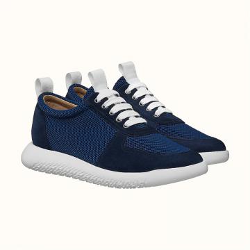 HERMES H201454ZH77400 男士蓝色 Azur 运动鞋