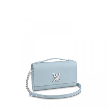 LV M56136 女士蓝色 LOCKME CLUTCH 手袋