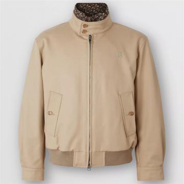 BURBERRY 80241411 男士蜜色 棉质哈林顿外套（含可拆式保暖内层）