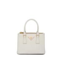 PRADA 1BA906 女士白色 Prada Galleria Saffiano 牛皮迷你手袋