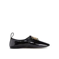 LOEWE L815S02X02 女士黑色 Soft derby anagram in patent calf