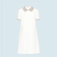 MIUMIU MF3864 女士白色 刺绣卡迪连衣裙