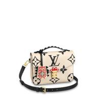 LV M45384 女士奶白色 LV CRAFTY POCHETTE MÉTIS 手袋