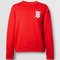 BURBERRY 80255071 男士红色 专属标识图案棉质运动衫