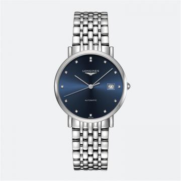 LONGINES L4.810.4.97.6 男士蓝色表盘 制表传统博雅系列机械腕表