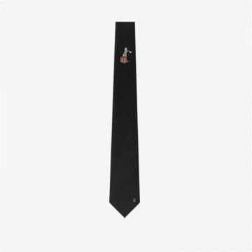 LV M75986 男士黑色 LV ARCHIVES 领带