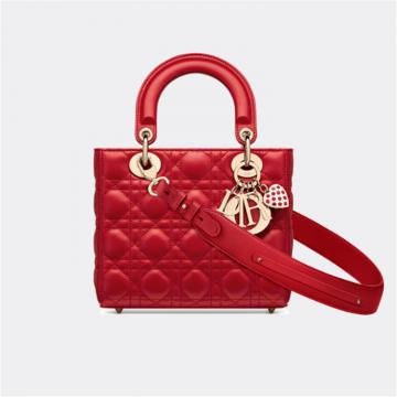 DIOR M0538OBBB 女士红色 DIORAMOUR LADY DIOR MY ABCDIOR 手袋